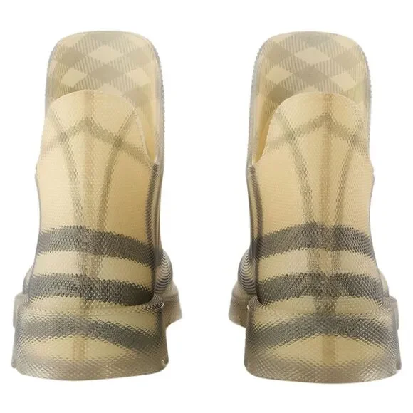 Marsh Low Ankle Boots - Burberry - Synthetic - Beige - Picture 3 of 4